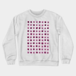 Abstract geometrical pink pattern Crewneck Sweatshirt